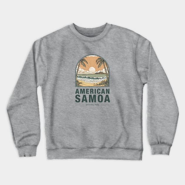 American Samoa National Park Crewneck Sweatshirt by Curious World